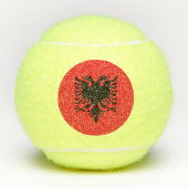 Albanese vlag tennisballen (Voorkant)
