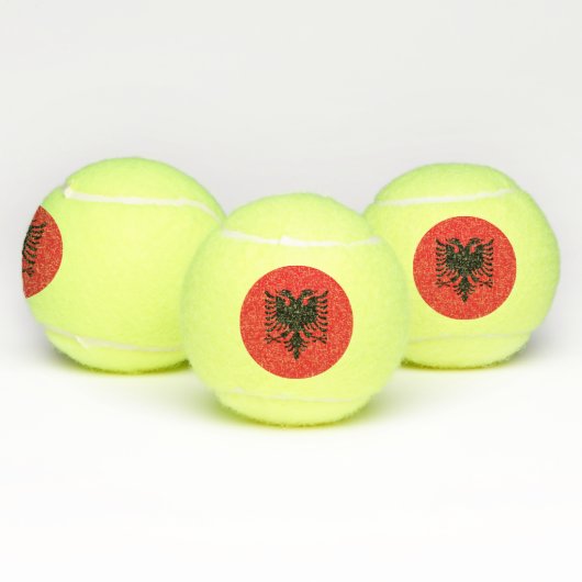 Albanese vlag tennisballen (Multi)