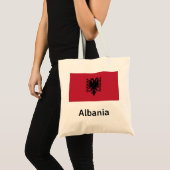 Albanese vlag tote bag (Voorkant (product))