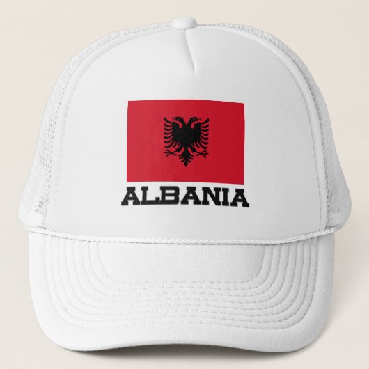 Albanese vlag trucker pet (Voorkant)