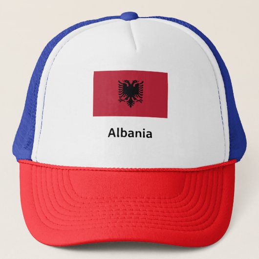 Albanese vlag trucker pet (Voorkant)