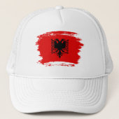 Albanese vlag trucker pet (Voorkant)