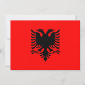 Albanese Vlag, Vlag van Albanië Huwelijk Kaart (Achterkant)