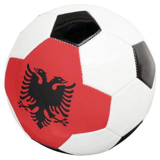 Albanese vlag voetbal (Drie kwart)