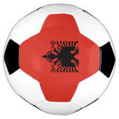 Albanese vlag voetbal (Gedraaid)