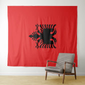 Albanese vlag wandkleed (In Situ (horizontaal))