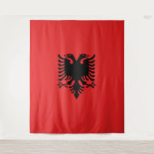 Albanese vlag wandkleed (Voorkant)