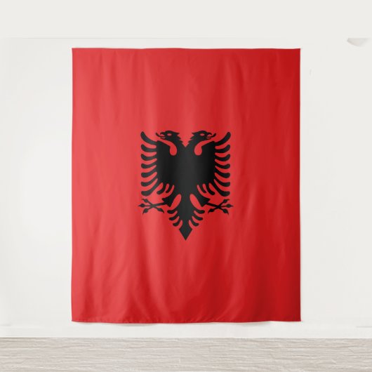 Albanese vlag wandkleed (Voorkant)