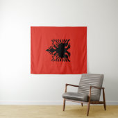 Albanese vlag wandkleed (In Situ (horizontaal))
