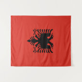 Albanese vlag wandkleed (Voorkant (horizontaal))