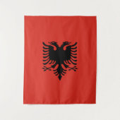 Albanese vlag wandkleed (Voorkant)