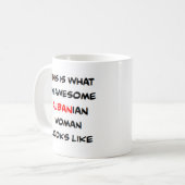 Albanese vrouw, geweldig koffiemok (Voorkant links)