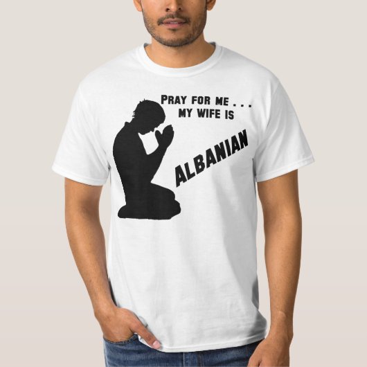 Albanese vrouw t-shirt (Voorkant)