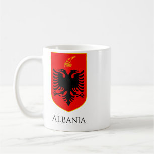 Albanese Wapen Nationaal Erfgoed Kunst Koffiemok