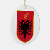 Albanese wapenschild keramisch ornament (Rechts)