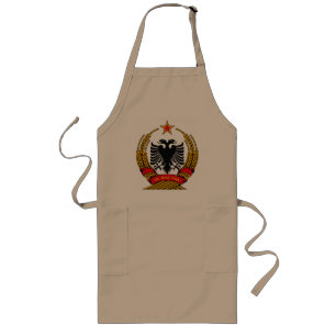Albanese wapenschild (oud) Apron Lang Schort