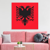 Albanese wapenstilstand canvas afdruk (Insitu (Woonkamer))