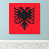 Albanese wapenstilstand canvas afdruk (Insitu (Houten vloer))