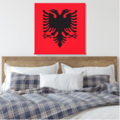 Albanese wapenstilstand canvas afdruk (Insitu (Slaapkamer))