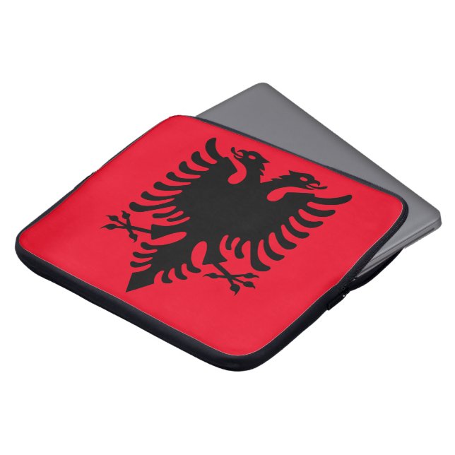 Albanese wapenstilstand laptop sleeve (Voorkant top)