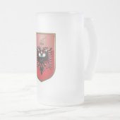 Albanese wapenstilstand matglas bierpul (Voorkant rechts)