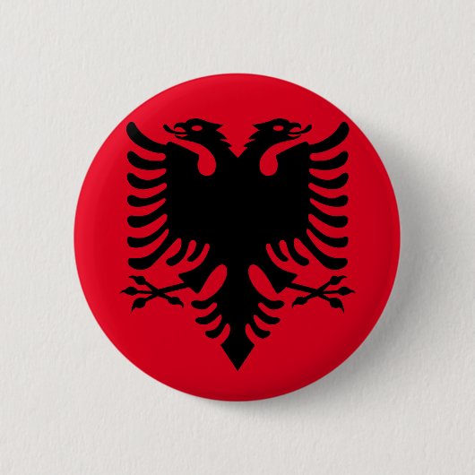 Albanese wapenstilstand ronde button 5,7 cm (Voorkant)