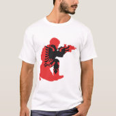 Albanese zegel t-shirt (Voorkant)