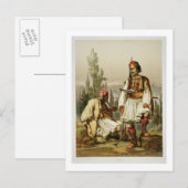 Albanezen, huurlingen in het Ottomaanse leger, caf Briefkaart (Voorkant / Achterkant)