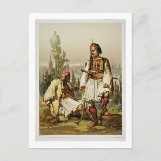 Albanezen, huurlingen in het Ottomaanse leger, caf Briefkaart (Voorkant)