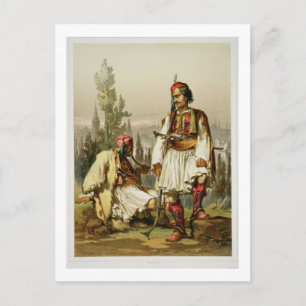 Albanezen, huurlingen in het Ottomaanse leger, caf Briefkaart