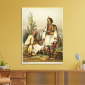 Albanezen, huurlingen in het Ottomaanse leger, caf Canvas Afdruk (Insitu (Woonkamer))
