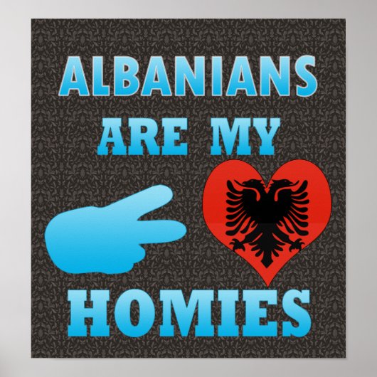 Albanezen zijn mijn Homies Poster (Voorkant)