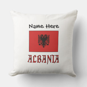 Albania Albanese Vlag Gepersonaliseerd Kussen