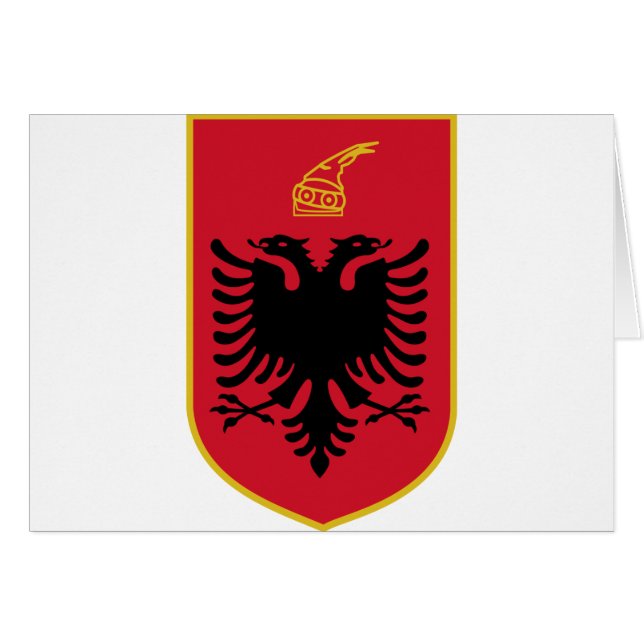 albania emblem (Voorkant Horizontaal)