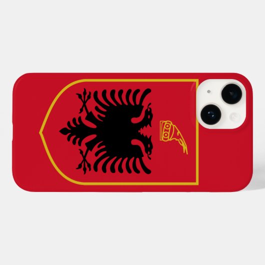 albania emblem Case-Mate iPhone case (Achterkant (horizontaal))