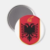 albania emblem magneet (Voorkant / Achterkant)