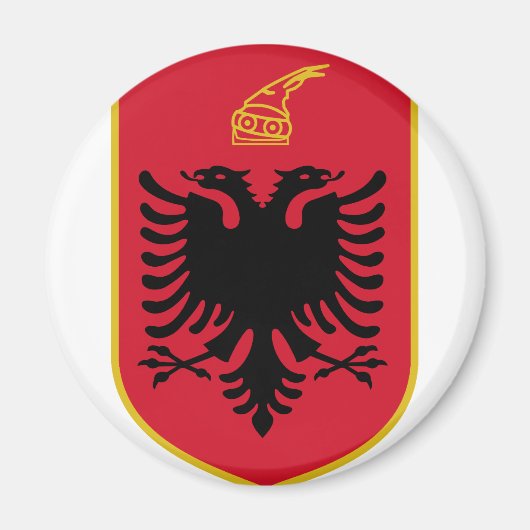 albania emblem magneet (Voorkant)