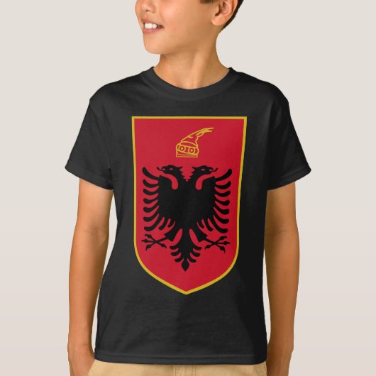 albania emblem t-shirt (Voorkant)