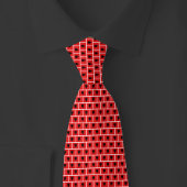 Albania Flag Brick Pattern Stropdas