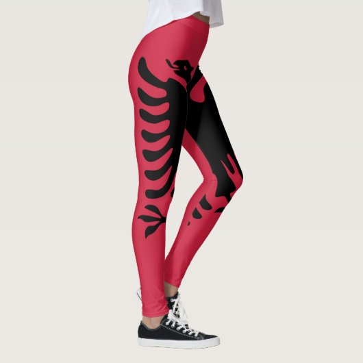 Albania Flag Emblem Leggings (Rechts)