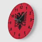 Albania Flag Grote Klok (Hoek)