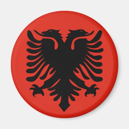 albania flag magnet (Voorkant)