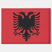 albania flag magnet (Voorkant)