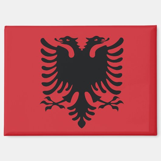 albania flag magnet (Voorkant)