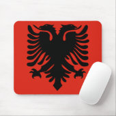 albania flag mousepad muismat (Met muis)