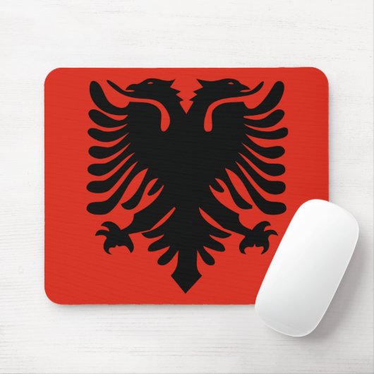 albania flag mousepad muismat (Met muis)