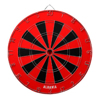 Albania Flag Patriot's Bullseye Dartbord