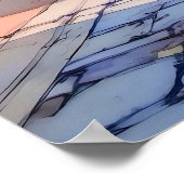 Albania Tirana Old Street Painting Poster (Hoek)