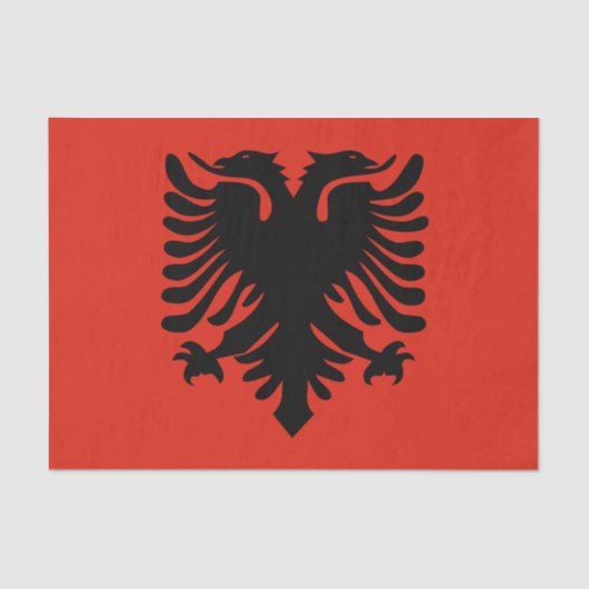 albania vlag tissuepapier (Voorkant)