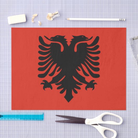 albania vlag tissuepapier (Craft)